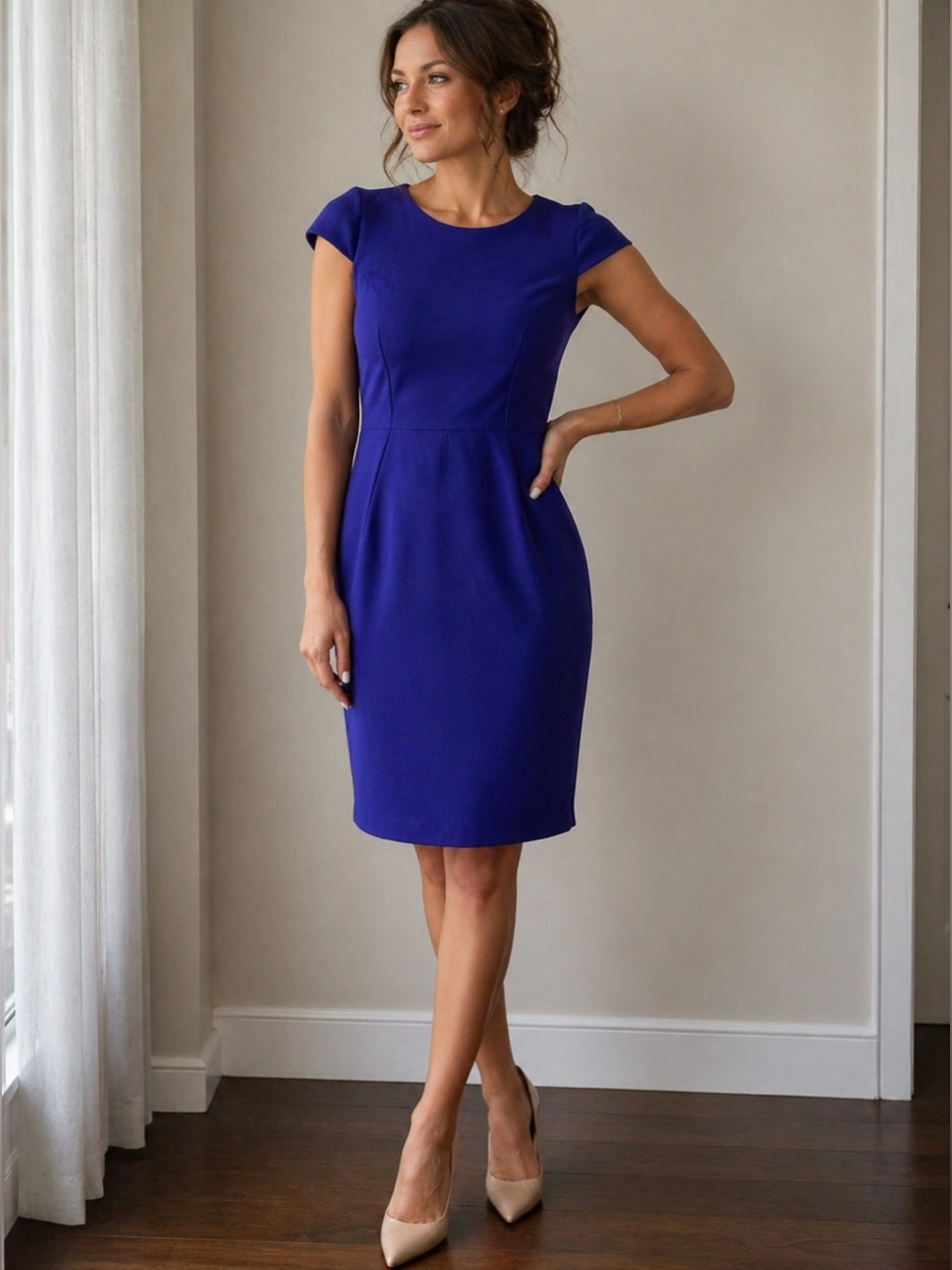 Purple classic dress